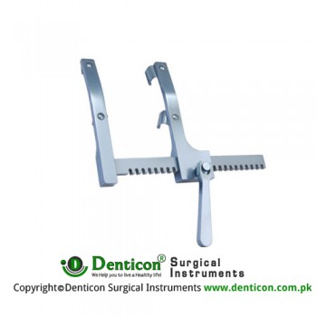 More Sternal Retractor Child Total opening 160mm Blade Wide 19mm Blade depth 19mm Arm length 156mm